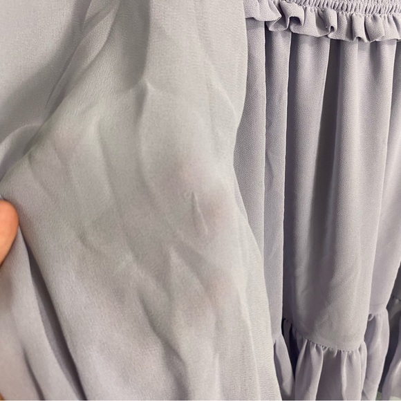 Aritzia Wilfred Tempest Mini Dress Long Sleeve Purple XS‎ 75604 - Picture 2 of 11